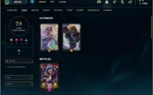 Conta Bronze 1 com 26 Skins e 52 Champs