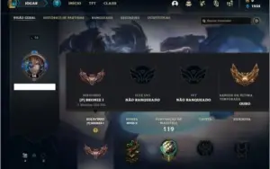 Conta Bronze 1 com 26 Skins e 52 Champs