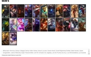 Conta Bronze 1 com 26 Skins e 52 Champs