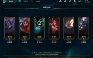 Conta Bronze 1 com 26 Skins e 52 Champs
