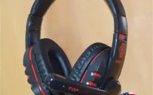 HEADSET GAMER REVESTIDO COURO LISO PROFISSIONAL