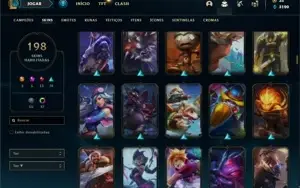 Conta Platina 3 com TODOS os champ e 197 Skins + 4 Prestigio