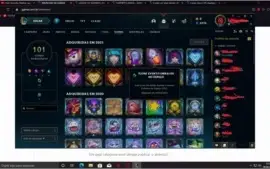 conta de lol  (da pra trocar email skins emojes e etc