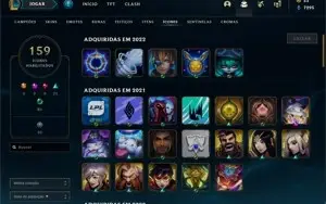 Conta gold 4, Com Troca de senha e email. 107 Skins