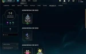 Conta gold 4, Com Troca de senha e email. 107 Skins