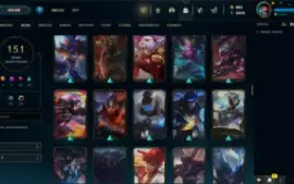 Conta LOL LVL 235 | 125 Campeões| 151 Skins |UNRANKED| 2015