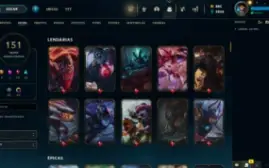 Conta LOL LVL 235 | 125 Campeões| 151 Skins |UNRANKED| 2015