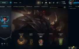 Conta LOL LVL 235 | 125 Campeões| 151 Skins |UNRANKED| 2015