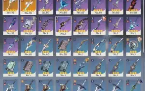 Yelan E1, Eula, Tighnari, Mona, Falcão, Harpa Celestial AR45