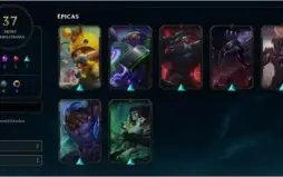 Conta League of Legends Platina com skins raras