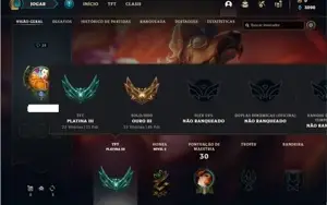 Conta ouro 3 com 30 Champs e 4 Skins