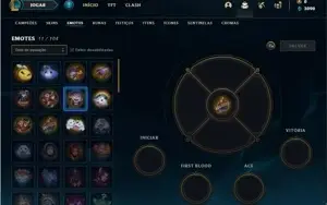 Conta ouro 3 com 30 Champs e 4 Skins
