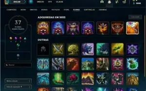 Conta ouro 3 com 30 Champs e 4 Skins