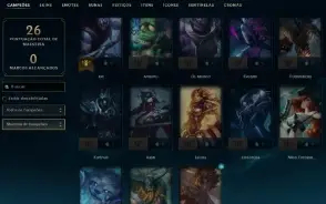 Platina 3 com 30 Champs e 11 Skins