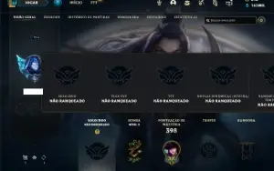 Conta Unranked com TODOS os champs e 625 Skins