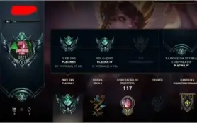 CONTA LEAGUE OF LEGENDS PLATINA