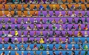 conta fortnite renegade raider + skins raras