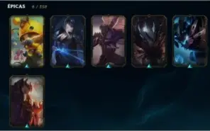 Conta platina 2, 23 skins 4 lendárias 6 épicas e 1 mítica