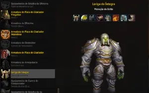 Conta WoW warrior set elite Legion
