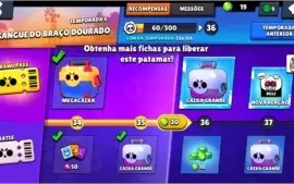 CONTA BRAWL STARS 24.000 TROFÉUS 41 BRAWLERS