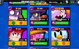 CONTA BRAWL STARS 24.000 TROFÉUS 41 BRAWLERS