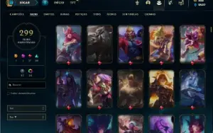 Conta Prata 3 com TODOS os champs e 299 Skins + 6 Vitoriosas