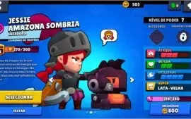Conta Brawl Stars: 10300K/ 29/40 / Shelly Bruxa.