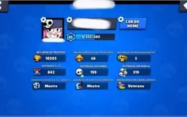 Conta Brawl Stars: 10300K/ 29/40 / Shelly Bruxa.
