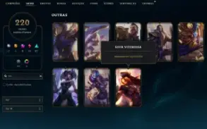 Conta League of Legends 220 skins, 8 vitoriosas, 16 míticas