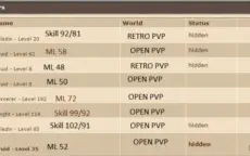 Conta com varios chars(Ms 172 / EK 114 / RP 65 / ED 62)
