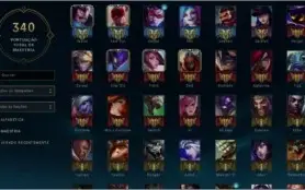 CONTA COM 100 CHAMPS E 47 SKINS PLATINA 4