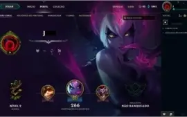 CONTA LEAGUE OF LEGENDS,UNRANKED,LEVEL 34,COM 60 CAMPEÕES