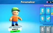 Conta Stumble guys com 5000 gemas gastas