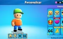 Conta Stumble guys com 5000 gemas gastas
