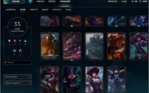 conta de lol (league of legends)  platina s7 nas duas filas
