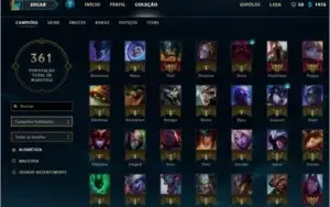 conta de lol (league of legends)  platina s7 nas duas filas