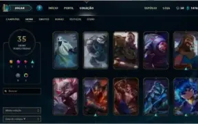 conta de lol (league of legends)  platina s7 nas duas filas
