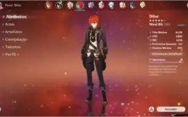 Genshin AR46 CHILDE+DILUC+VENTI+KEQING lvl 80