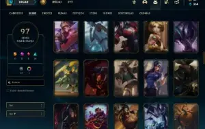 Conta Prata 4 com 130 Champs e 97 Skins ( MAIN JG )