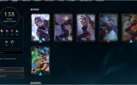 Conta League of Legends 139 skins