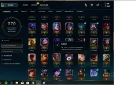 Conta super barata,muitas 35 skins 90 champs ez pulsifire