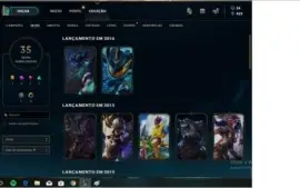 Conta super barata,muitas 35 skins 90 champs ez pulsifire