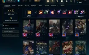 Conta Main Yasuo (550K De Maestria) E Zed (340K De Maestria)