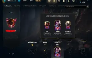 Conta Main Yasuo (550K De Maestria) E Zed (340K De Maestria)