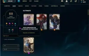 Conta prata 2 com 138 Champs e 88 Skins + 1 Prestigio