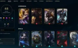 Conta League of Legends Full Acesso - 119 Champs e 48 Skins