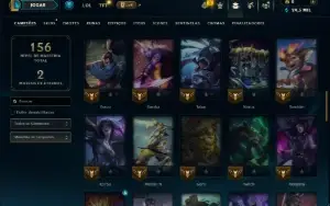 Ouro 3 com 65 Champs e 10 Skins