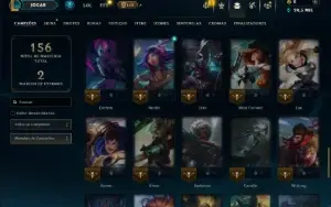 Ouro 3 com 65 Champs e 10 Skins