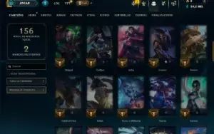 Ouro 3 com 65 Champs e 10 Skins