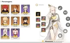 CONTA GENSHIN AR55 YELAN DILUC ESPADA ÁSPERA AYAKA ZHONG
